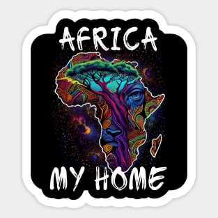 Africa, My Home 8 Sticker